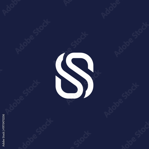 Modern Abstract Letter S Logo Design.