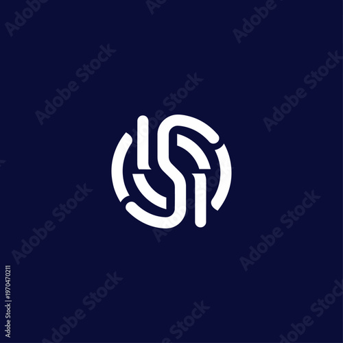 Modern Abstract Circular Logo Design.