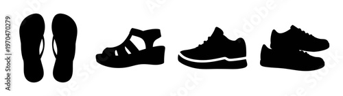 Skiing equipment vector illustration for winter sports and recreation activities design element use