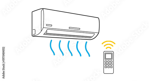 Efficient Air Conditioner Cooling System and Remote Control for Optimal Indoor Climate and Temperature Regulation