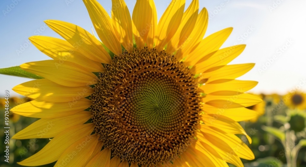 Naklejka premium Delicate Sunflower Petals, Gigapixel Detail