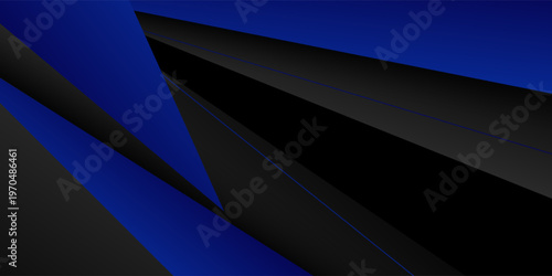Cuadro en lienzo Dark blue background overlapping with gray vector illustration dimensions of message board for modern website text and message design