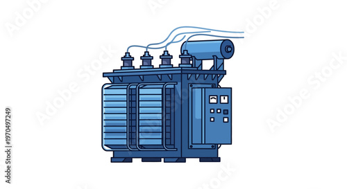 Electric transformer industrial power equipment.