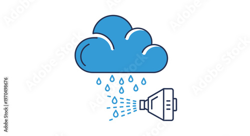 Rain Speaker Weather Forecast Symbol.