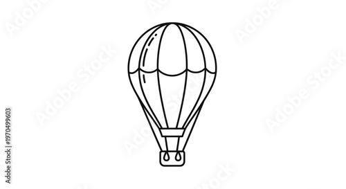 Hot air balloon in the sky.