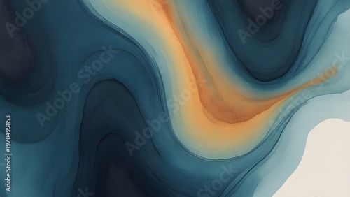 Abstract Liquid Flow Gradient Background