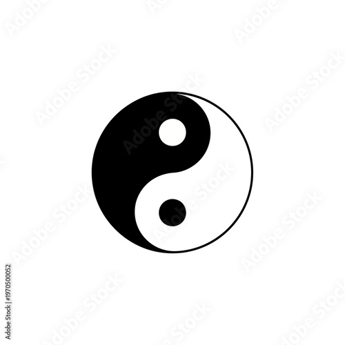 Symbol of Yin and Yang, representing the duality and balance of all things in the universe, often seen in Taoism and Chinese philosophy