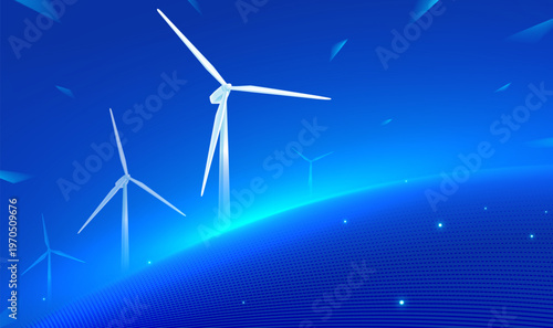 Eco Friendly Green Energy Technology Background Illustration