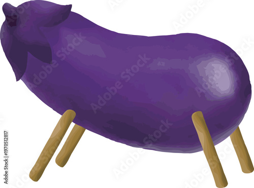 Japanese Obon Offering Set: Spirit Horse and Ox with Lotus and Lantern Plant