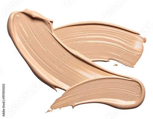Swirls of creamy, luminous liquid makeup texture