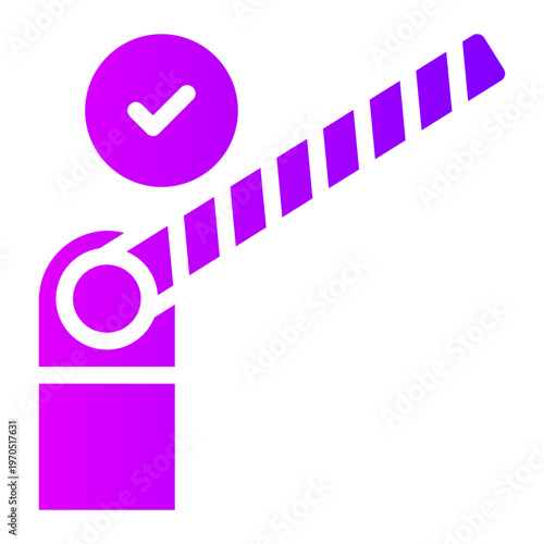 barrier gradient icon