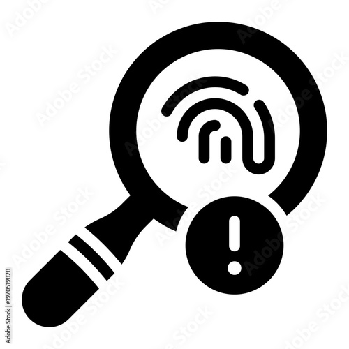 investigation glyph icon