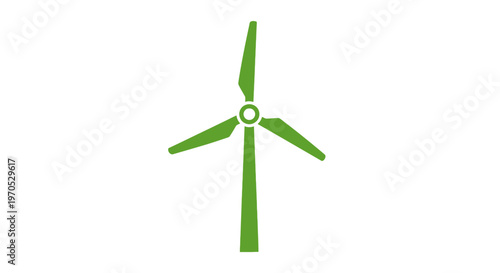 Green Wind Turbine Renewable Energy Source.