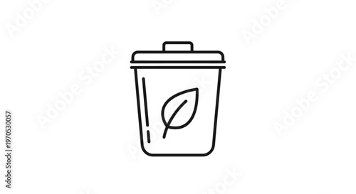 Simple line drawing of a cup.