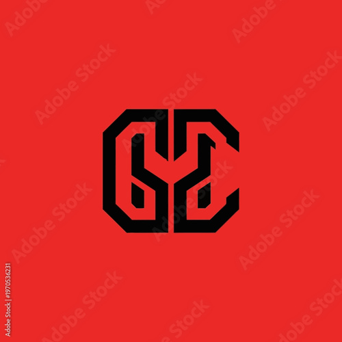 Monogram Logo Design Featuring Intertwined Letters G and C.
