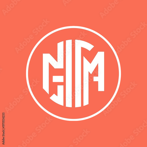 Monogram Logo Design Featuring Intertwined Letters N H M.