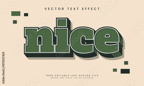  Nice retro editable vector text effect with old vintage comic concept