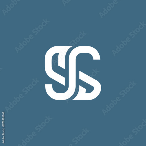 Modern Abstract Interlocking Letter S and C Logo Design.