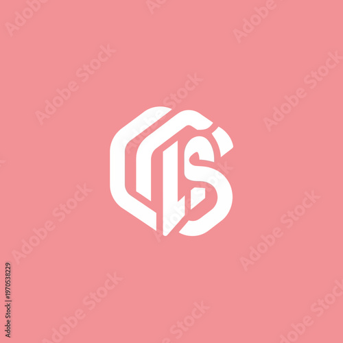 Modern Abstract Geometric Logo Design with Interlocking Letters.