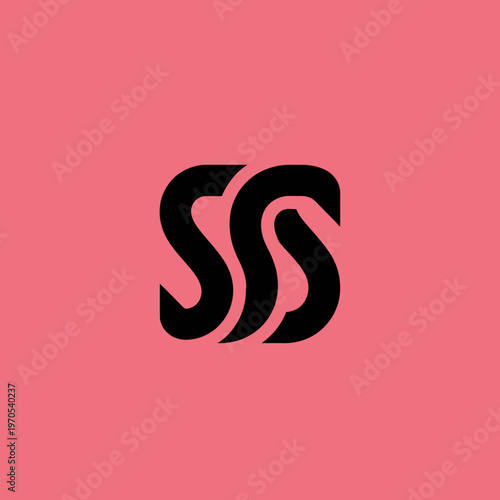 Stylized Triple S Letter Mark Logo Design.