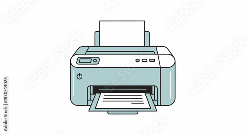 Inkjet Printer Office Machine Device.