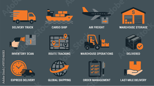 Trucks, Ships, and Planes in Logistics Management, Global Shipping, Efficient Warehousing Environment