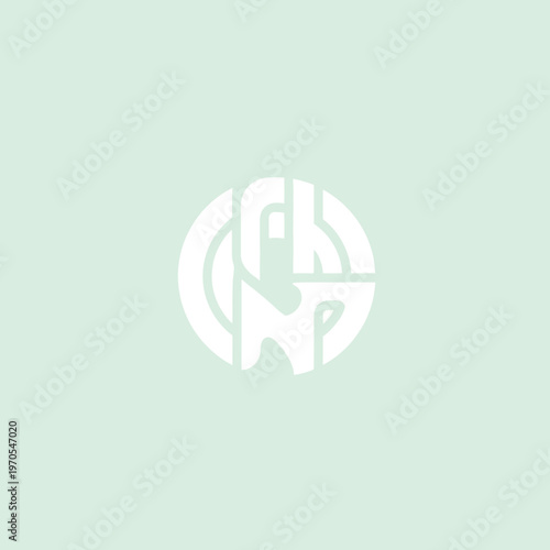 Abstract Circular Monogram Logo Design.