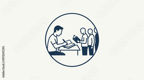 Teacher Teaching Students in a Classroom