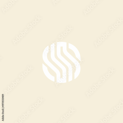 Abstract Swirl Pattern in a Circle.