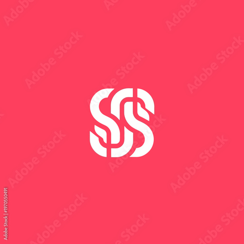 Abstract SSS Monogram Logo Design.