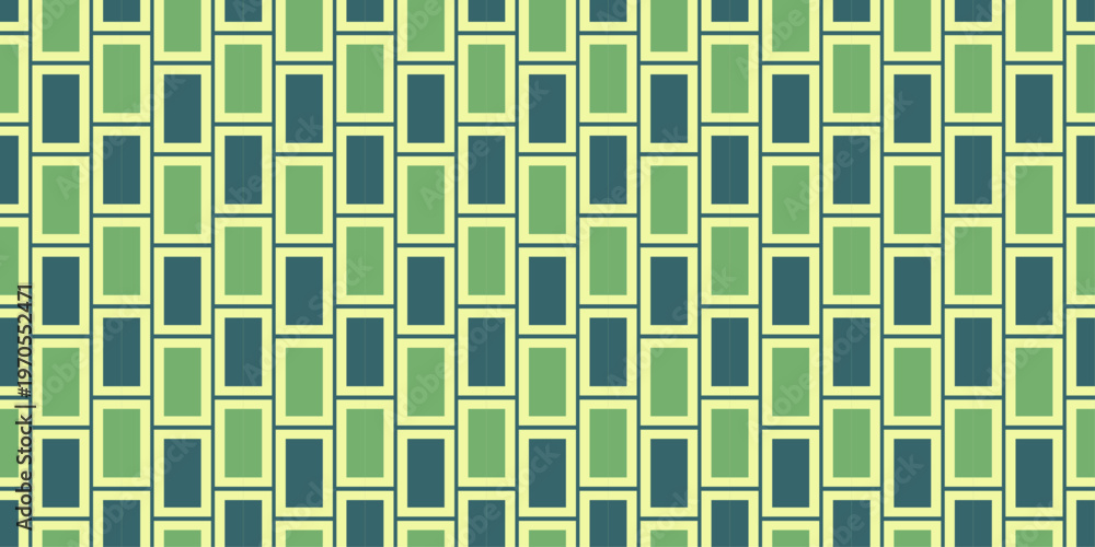 Obraz premium Abstract Green and Blue Rectangle Pattern Background.