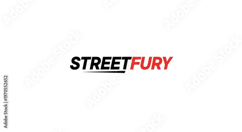 Street Fury Logo Design Bold Typography.