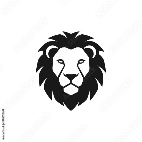 Stylized Lion Head Emblem for Branding and Design.