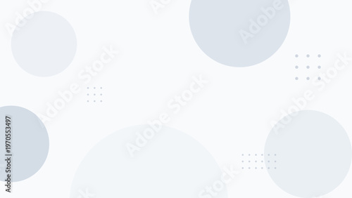 Soft white background with blurred circular overlays