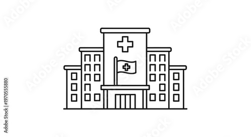 Hospital Building Medical Facility Structure.