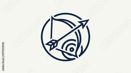Minimalist Archer Logo Design
