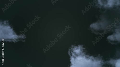 Passing Cloud Lightning Dramatic Storm Background