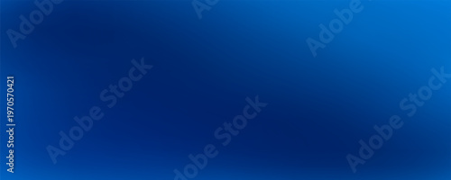 Deep Blue Gradient Background with Elegant Light Flare and Minimalist Smooth Texture. Vector Illustration
