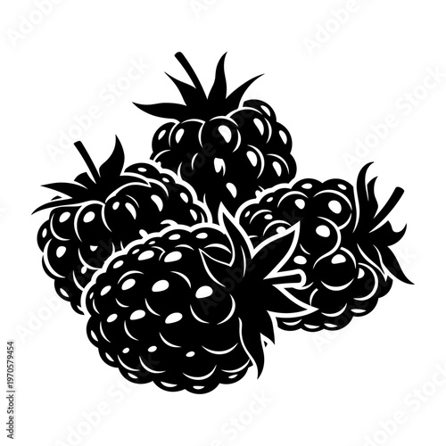 Juicy Blackberries: A close-up view of fresh, ripe blackberries, displaying their intricate textures and tempting allure.