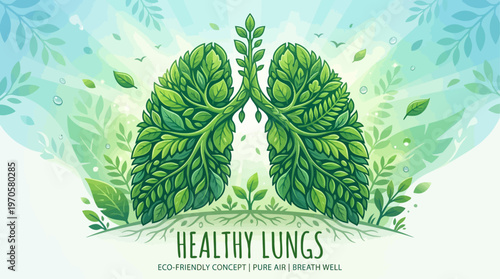Cultivate healthy lungs for a smoke-free lifestyle. This vital health concept promotes clean air, wellness, and prevention, encouraging habit change to quit smoking
