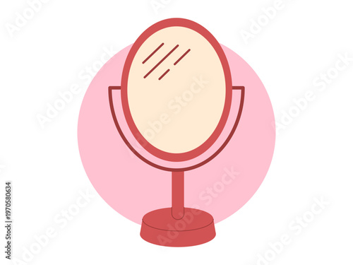 Vanity mirror icon. Beauty icon design. Flat vector icon style.