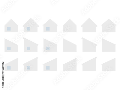 一軒家アイコンセット