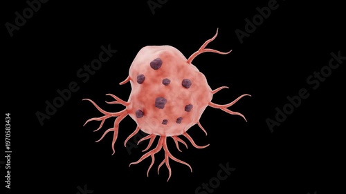 3D Cancer Cell | Alpha Channel