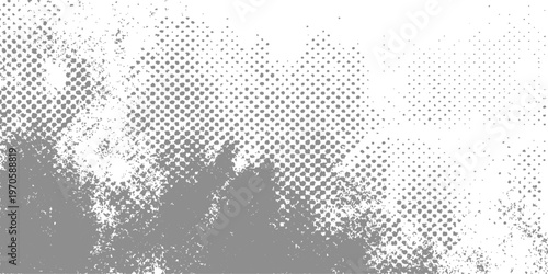 Abstract grunge black and white world map illustration featuring a halftone dot pattern and global digital texture for a business travel wallpaper design