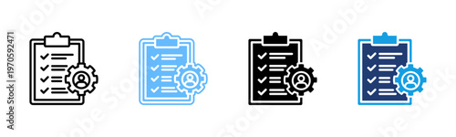 Photos Compliance Management icon set multiple style collection