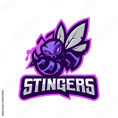 Stingers Bee Mascot Logo
