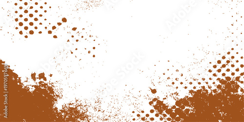 Abstract grunge background with watercolor paint splashes and ink splatters creates a dirty liquid texture design featuring artistic color stains and vector elements