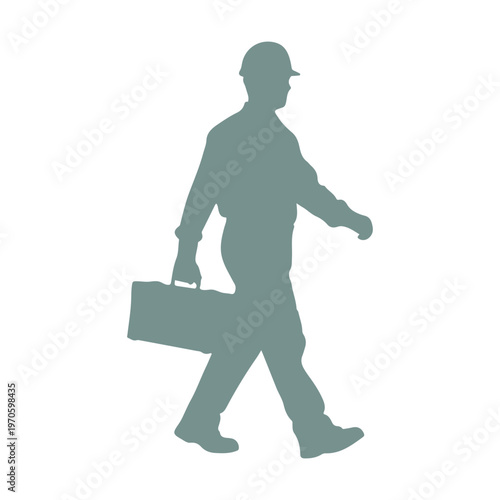 International Labor Day Vector Illustration: Happy May 1st Workers Day Celebration with Industrial Gear, Tools, and Worker Silhouette for Poster, Banner, and Social Media Branding