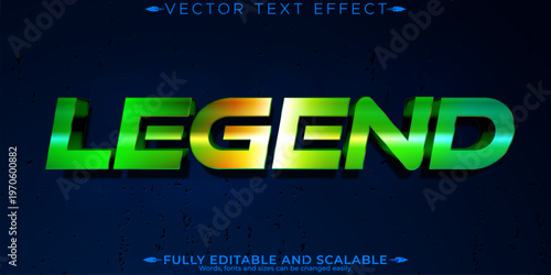 Battle editable text effect, editable war and legend text style