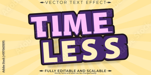 Retro sticker text effect, editable 70s and 80s text style